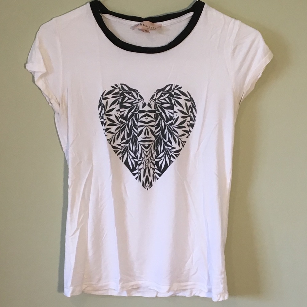 Black and White Heart Tee